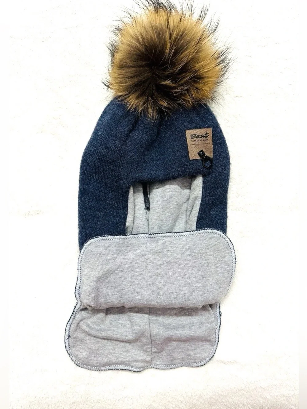 BEAT Winter Boys Hat Very Warm, Cotton Inside, Excellent Quality Size 5-8Years